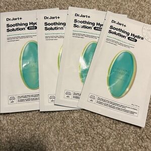 FOUR dr jart soothing hydra solution pro sheet masks
